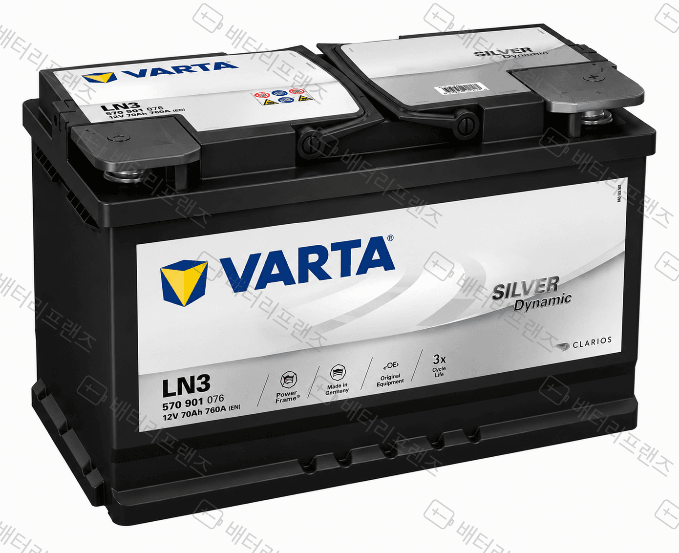 바르타 VARTA BLACK AGM LN3(AGM70) 자동차 배터리 차량용 자가교체 교체용