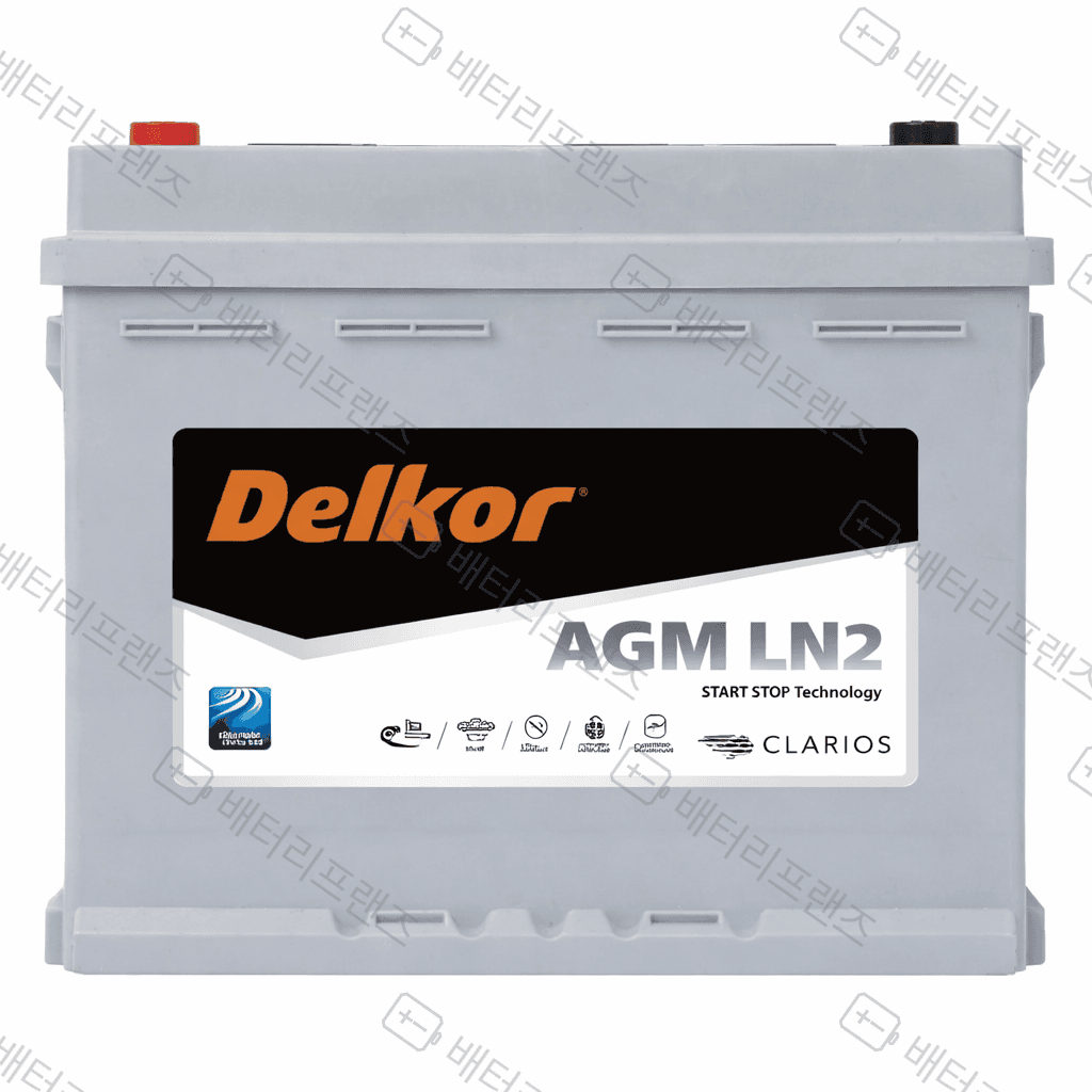 델코 Delkor AGM LN2(Silver) 자동차 배터리 차량용 자가교체 교체용