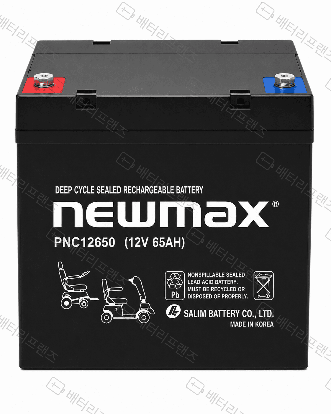 대진전지 뉴맥스 PNC12650 12V 65Ah 산업용 배터리 UPS 비상전원용