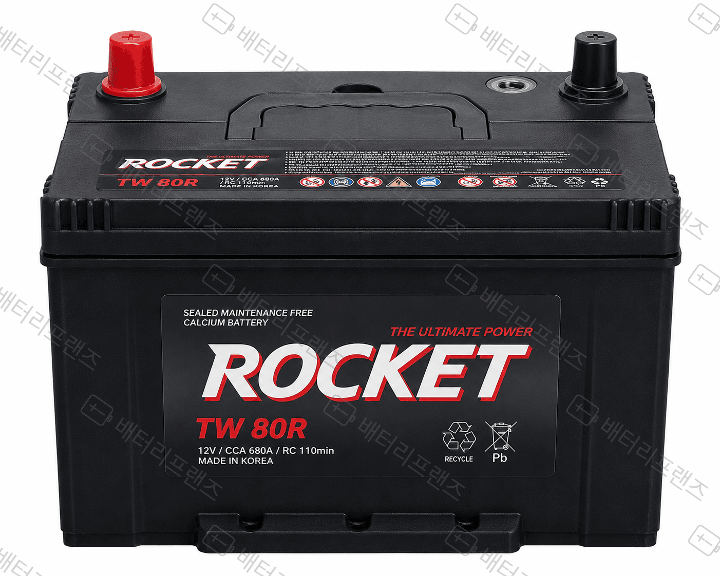 로케트 TW 80R 자동차 배터리 차량용 자가교체 교체용