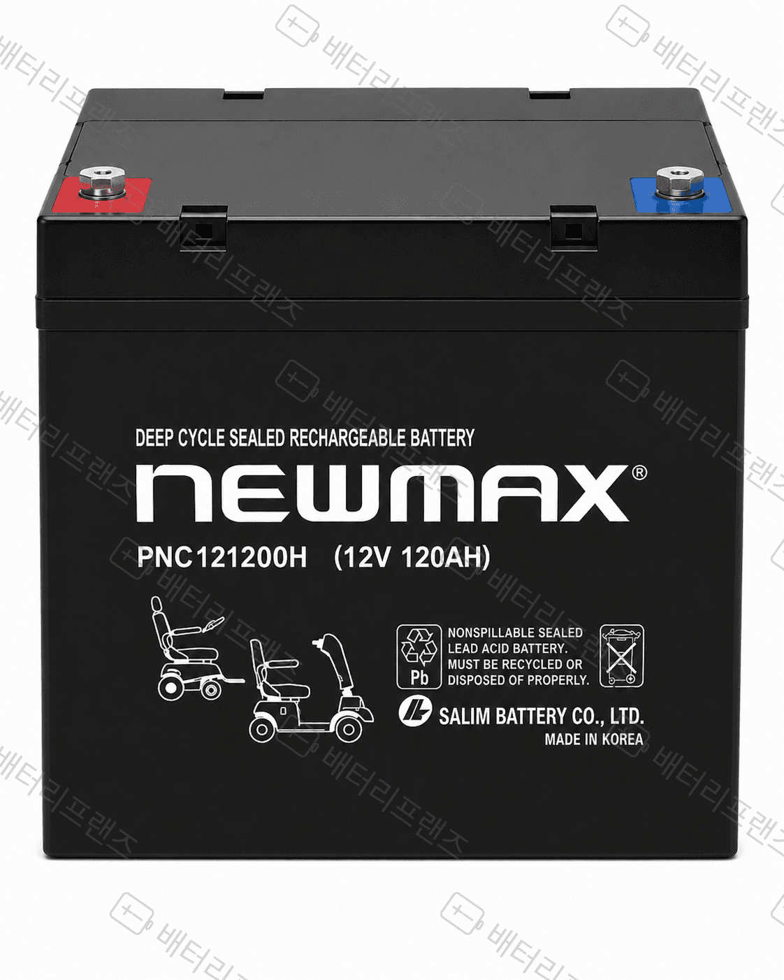 대진전지 뉴맥스 PNC121200H 12V 120Ah 산업용 배터리 UPS 비상전원용