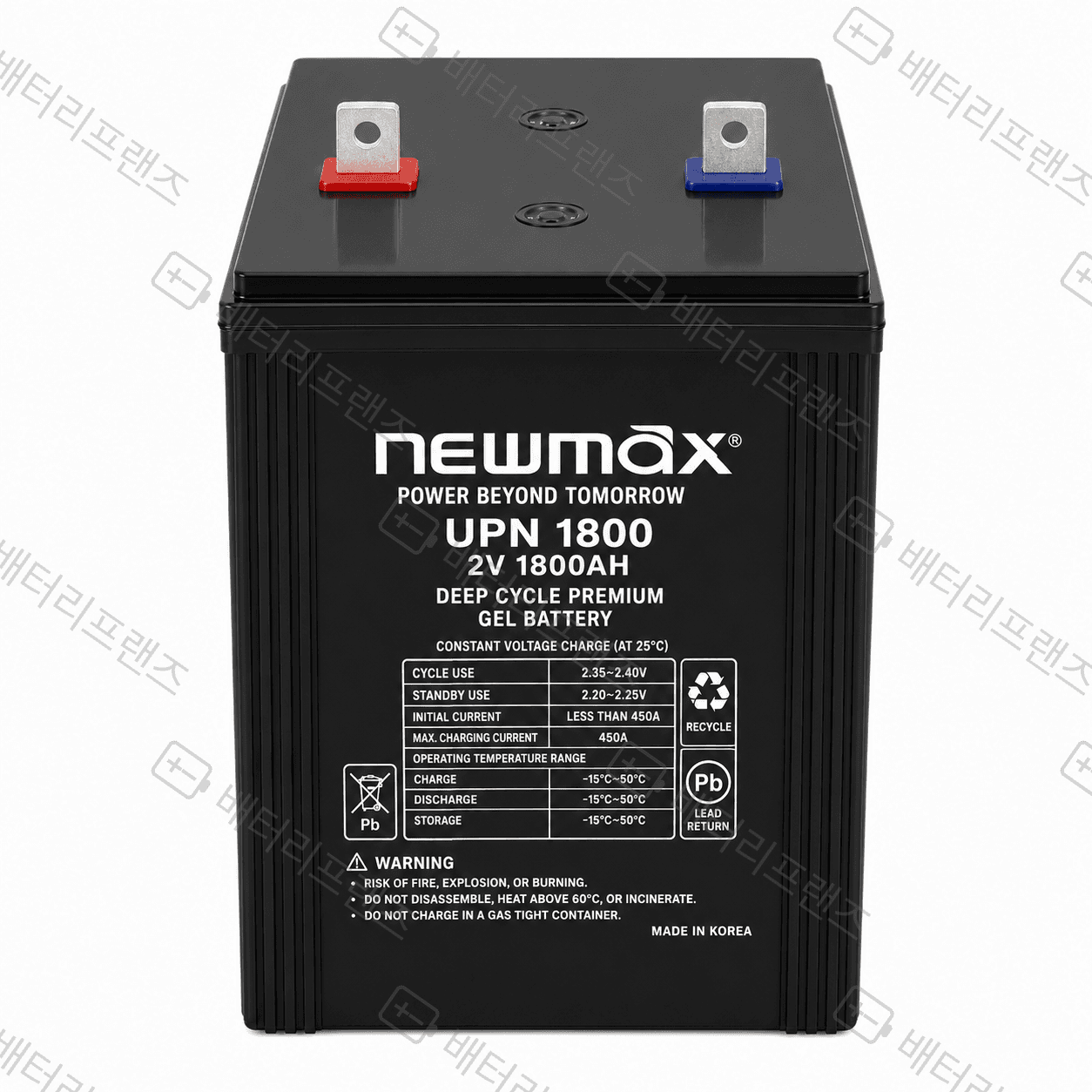 대진전지 뉴맥스 UPN1800 2V 1800Ah 산업용 배터리 UPS 비상전원용