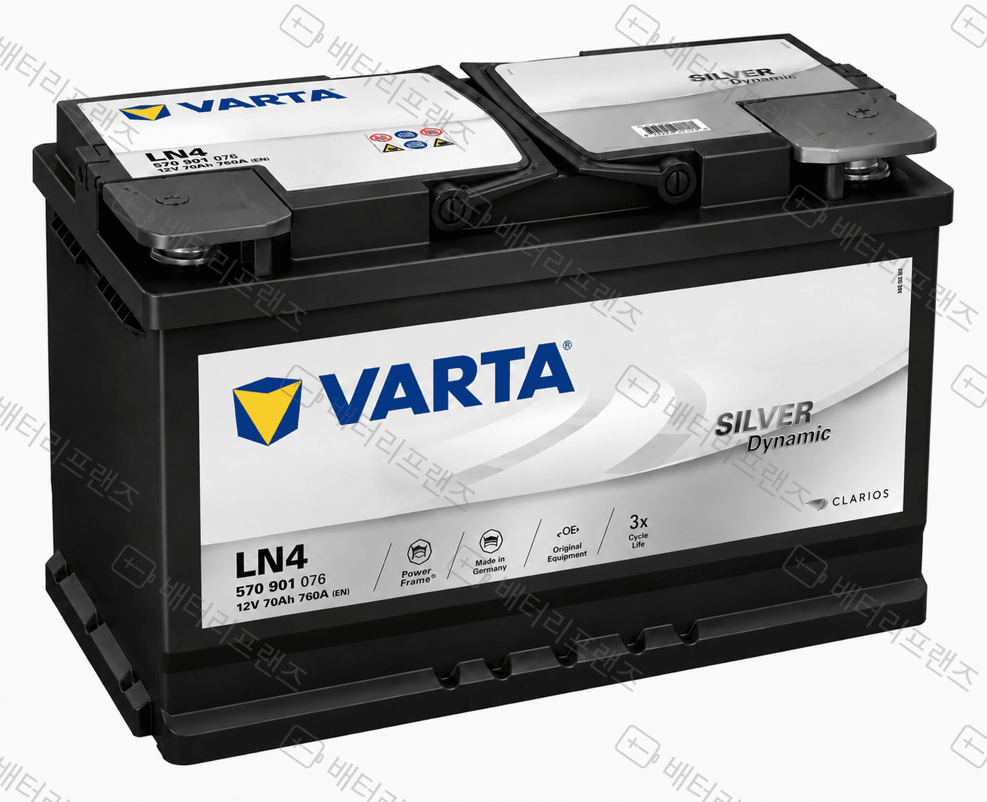 바르타 VARTA BLACK AGM LN4(AGM80) 자동차 배터리 차량용 자가교체 교체용