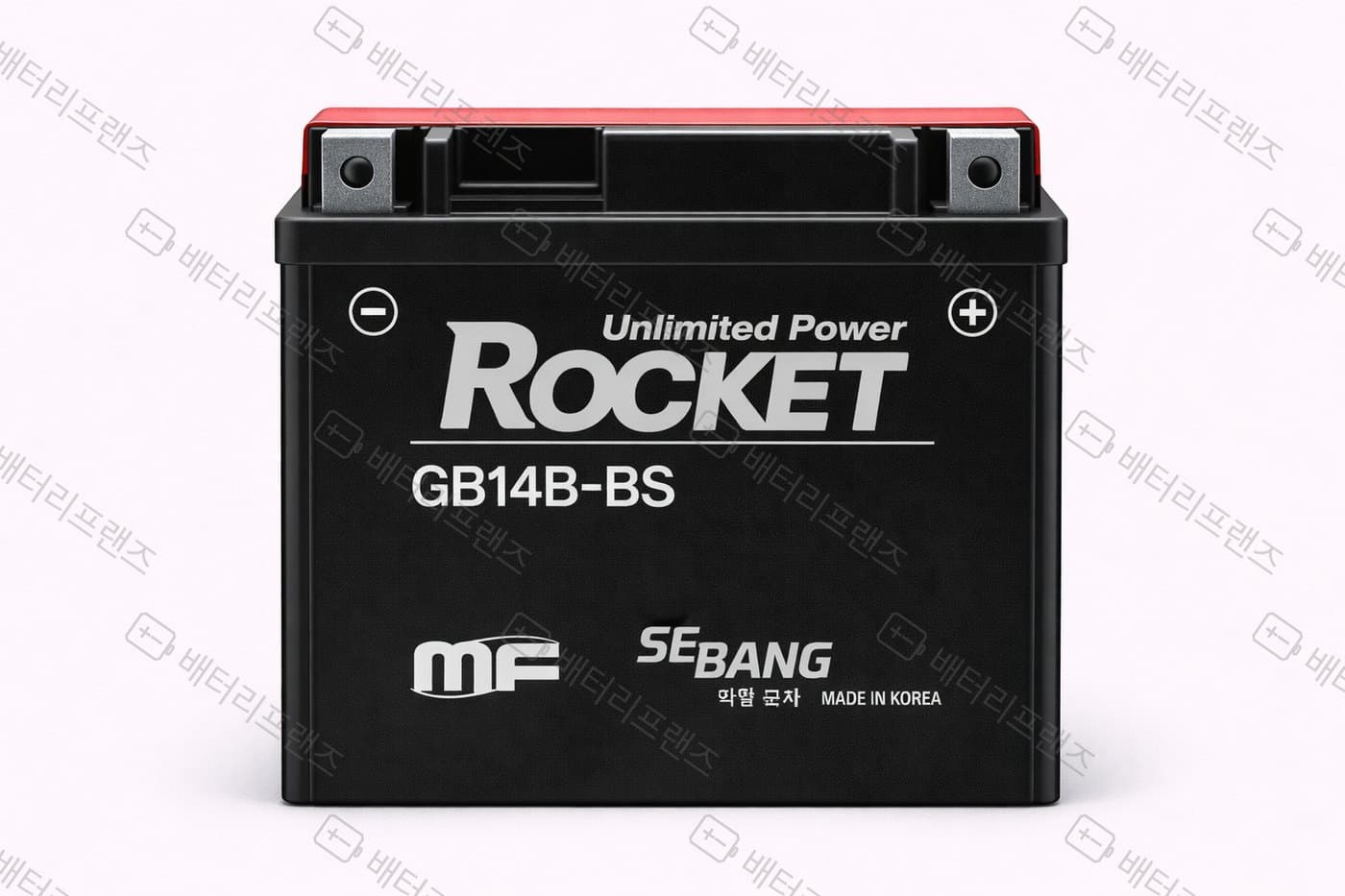 로케트 세방 배터리 (로케트) GB14B-BS 자동차 배터리 차량용 자가교체 교체용