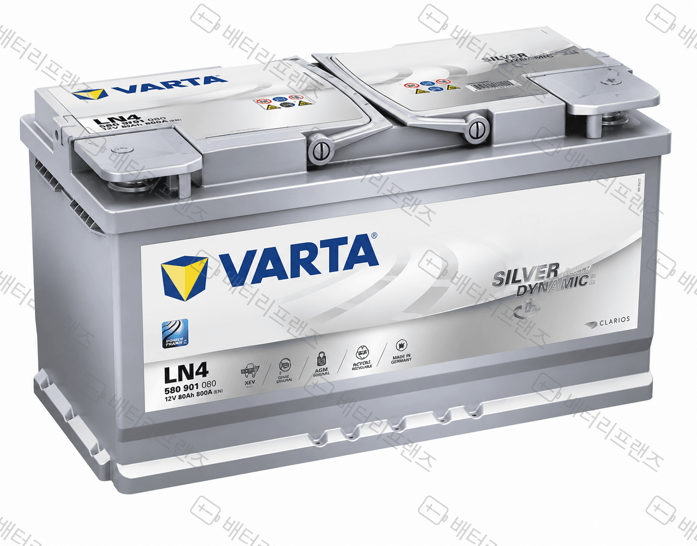 바르타 VARTA SILVER LN4(AGM80) 자동차 배터리 차량용 자가교체 교체용
