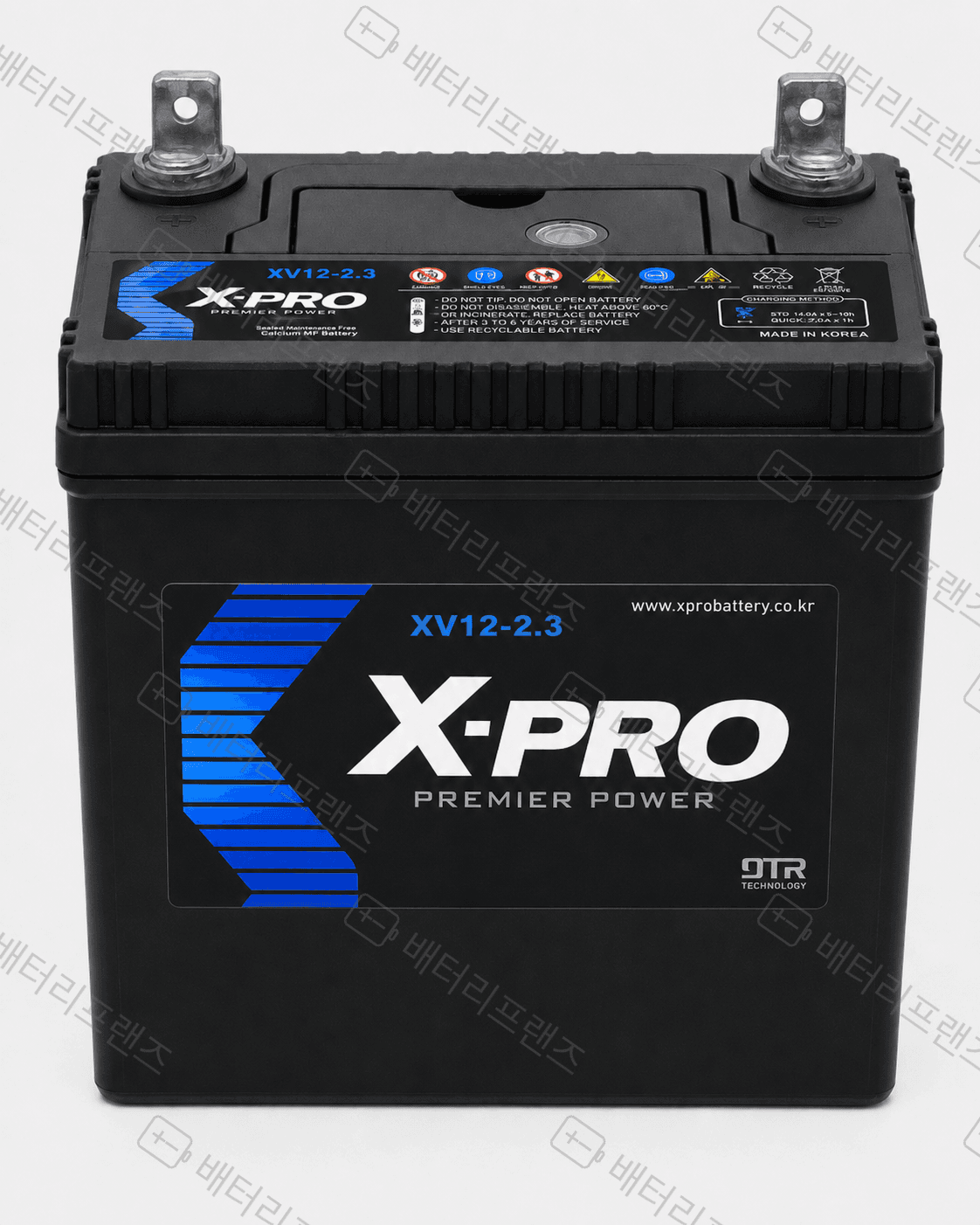 엑스프로 XV12-2.3 12V 2.3Ah 산업용 배터리 UPS 비상전원용