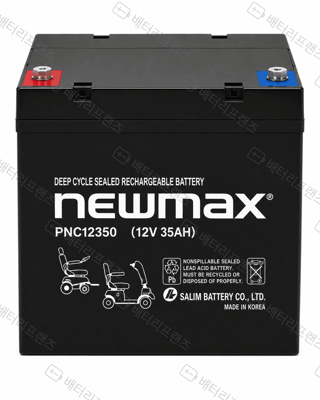 대진전지 뉴맥스 PNC12350 12V 35Ah 산업용 배터리 UPS 비상전원용