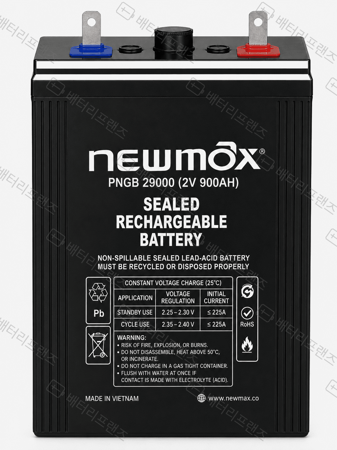 대진전지 뉴맥스 PNGB29000 2V 900Ah 산업용 배터리 UPS 비상전원용