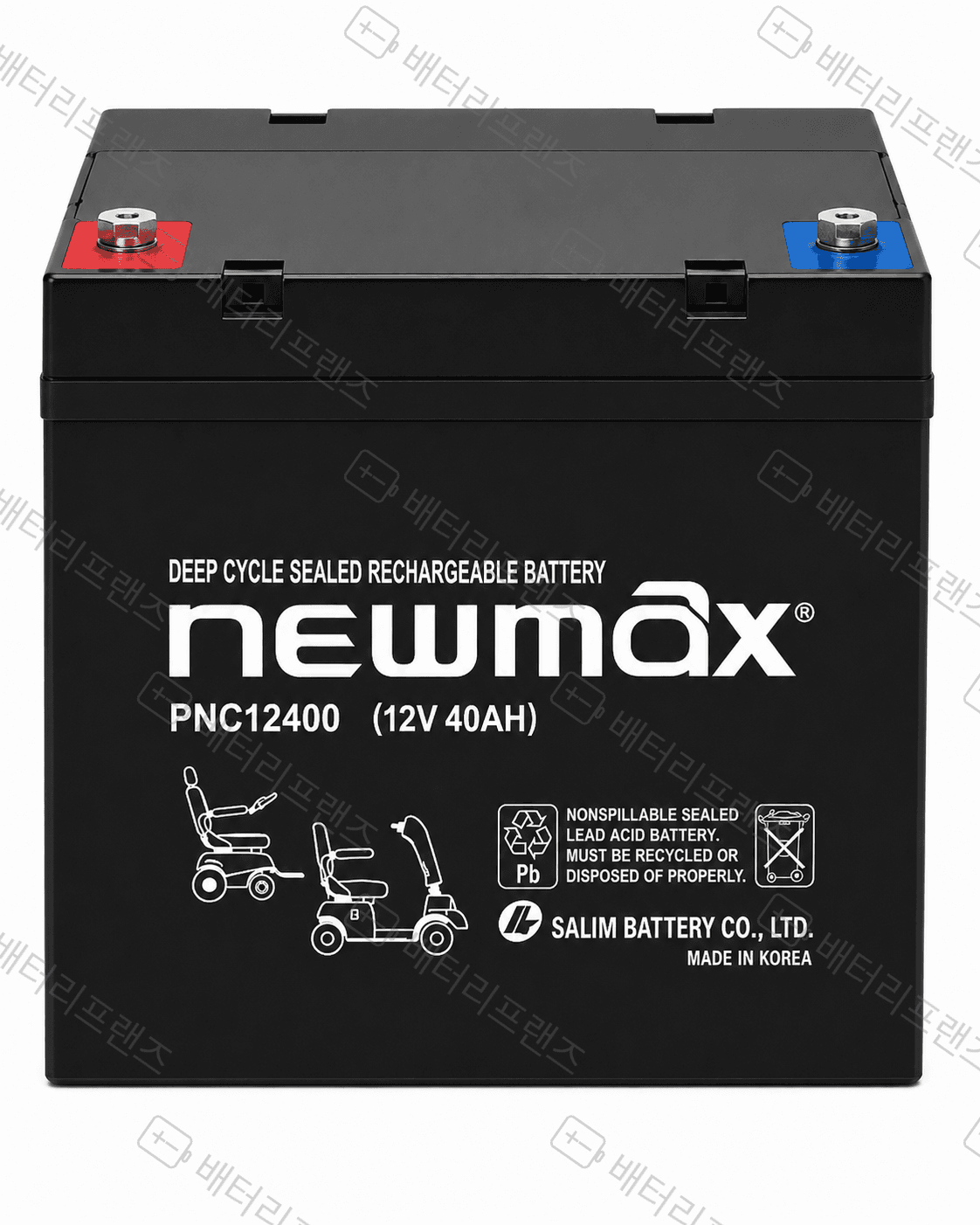 대진전지 뉴맥스 PNC12400 12V 40Ah 산업용 배터리 UPS 비상전원용