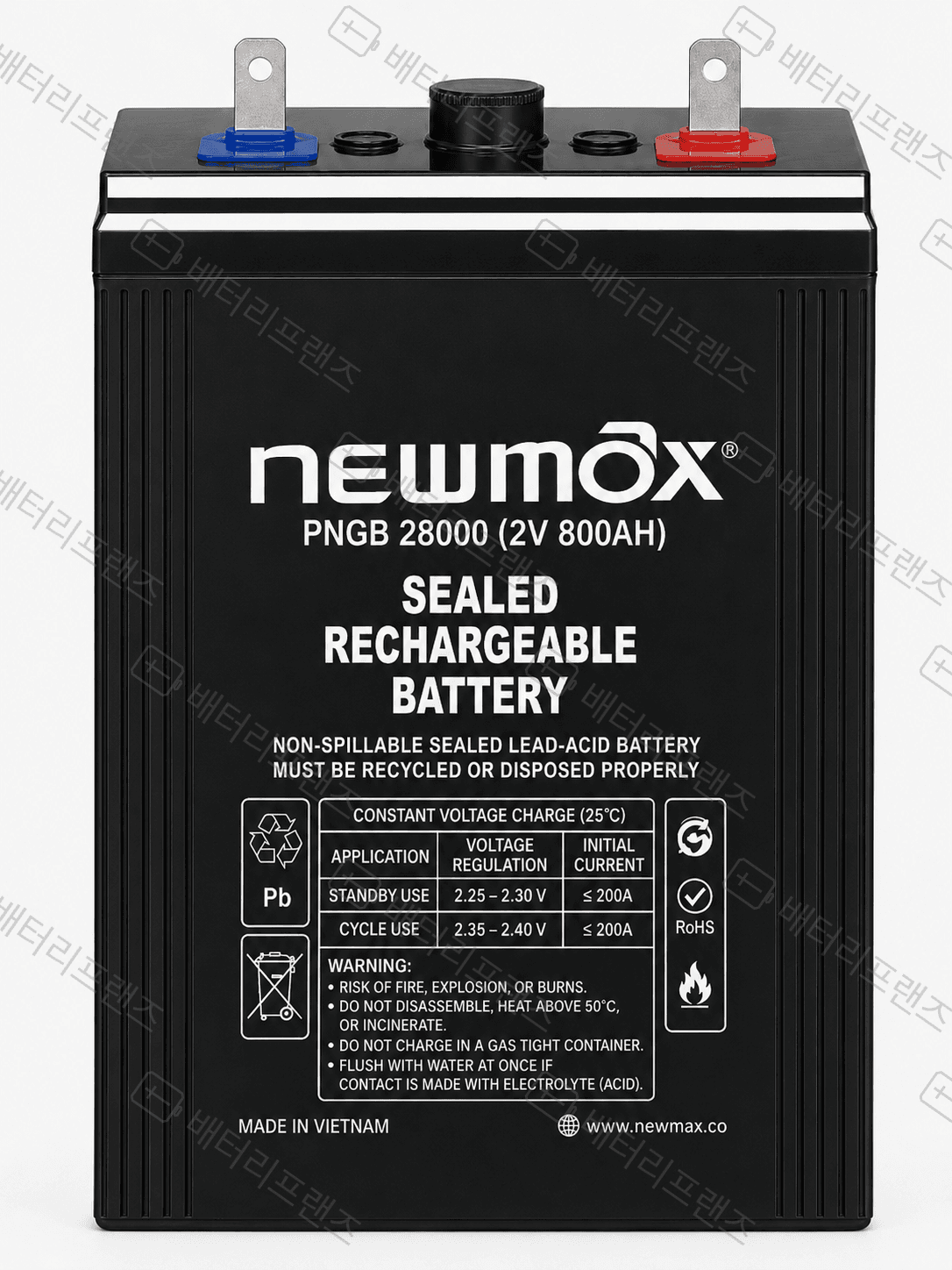 대진전지 뉴맥스 PNGB28000 2V 800Ah 산업용 배터리 UPS 비상전원용