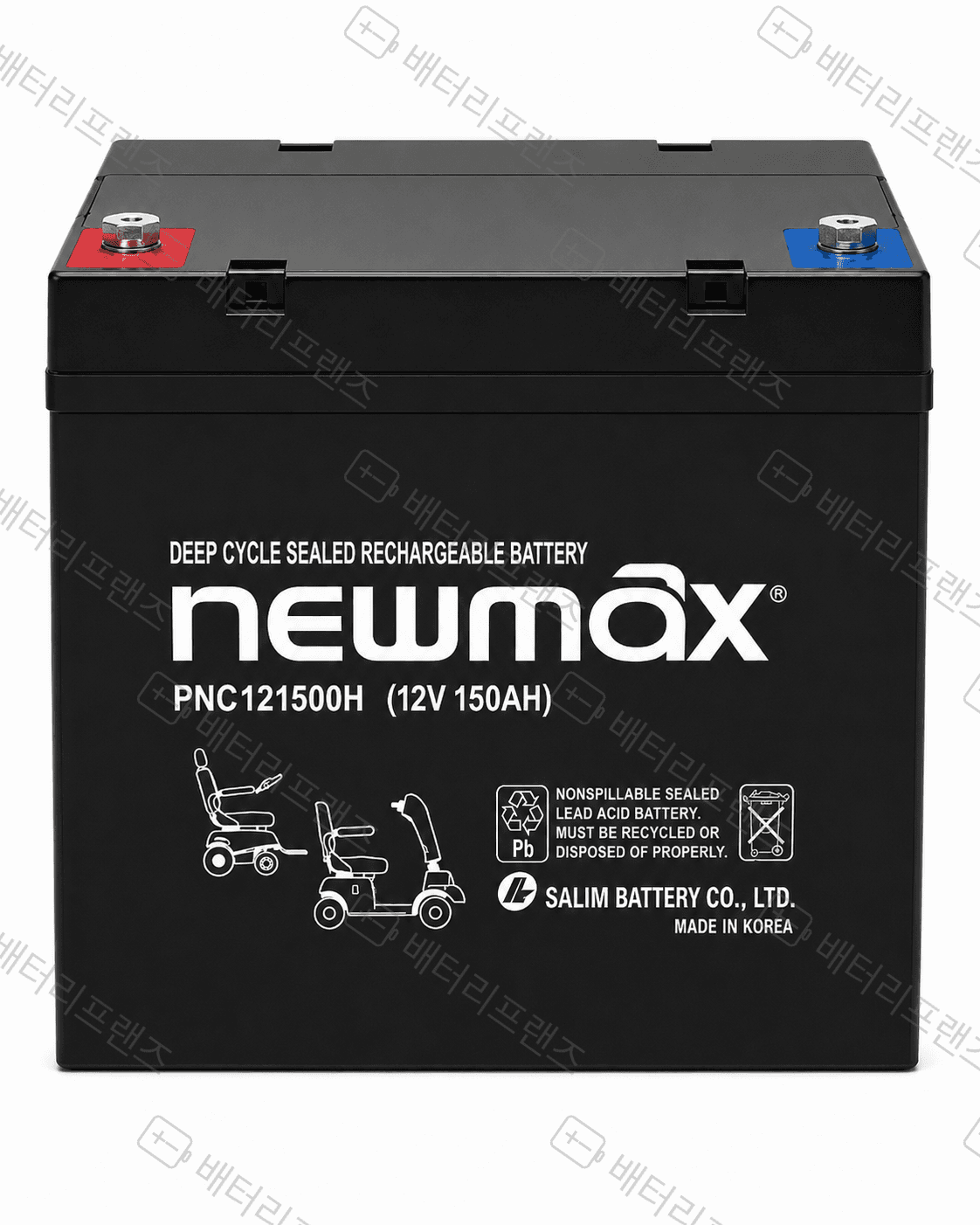 대진전지 뉴맥스 PNC121500H 12V 150Ah 산업용 배터리 UPS 비상전원용