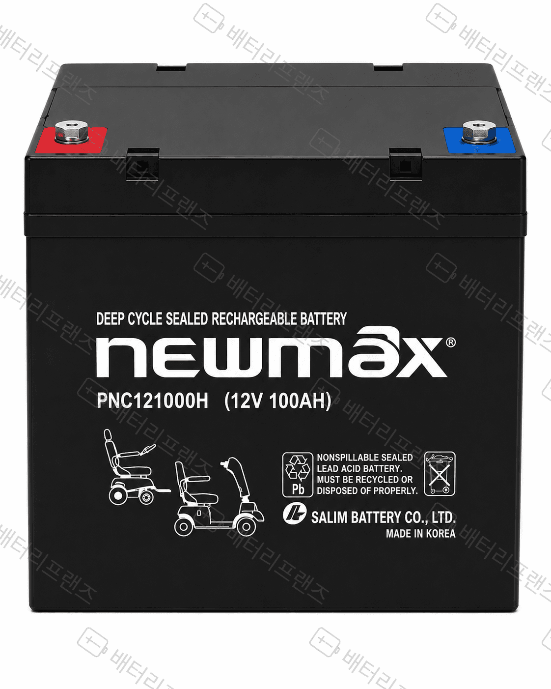 대진전지 뉴맥스 PNC121000H 12V 100Ah 산업용 배터리 UPS 비상전원용