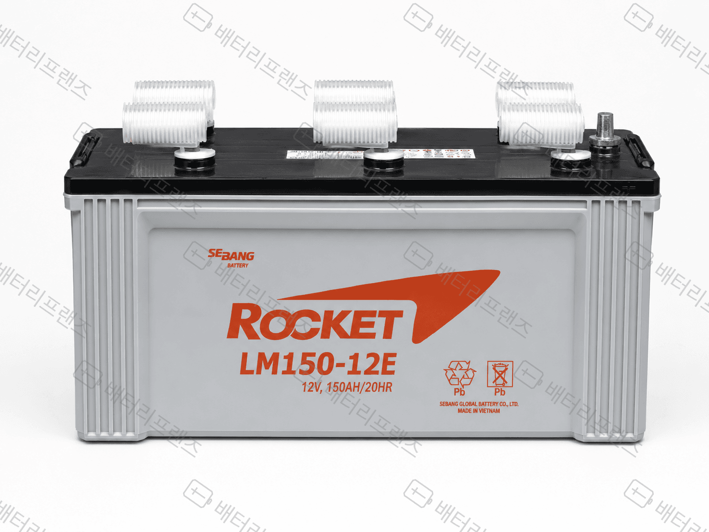 로케트 LM150-12 12V 150Ah 산업용 배터리 UPS 비상전원용