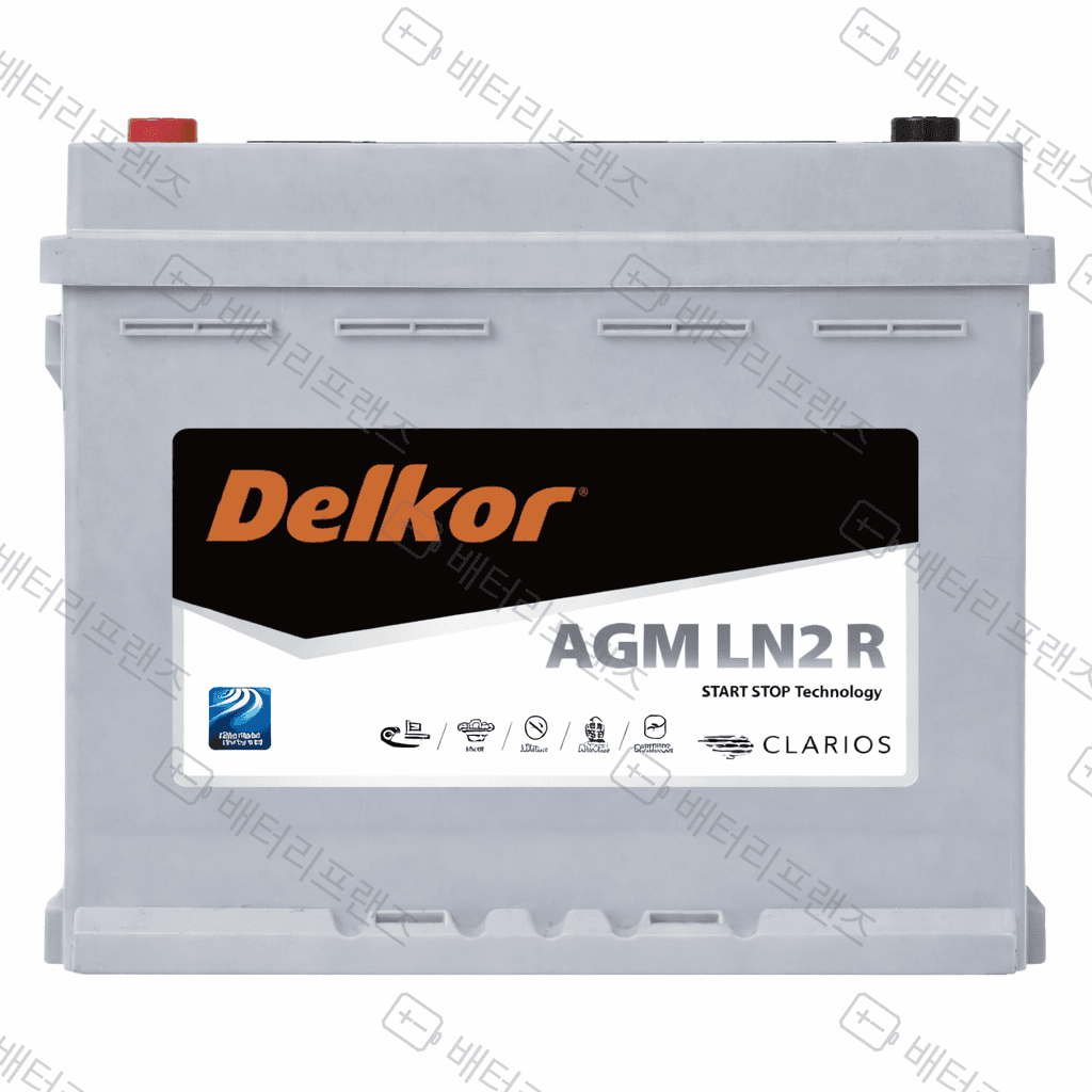 델코 Delkor AGM LN2 R(Silver) 자동차 배터리 차량용 자가교체 교체용