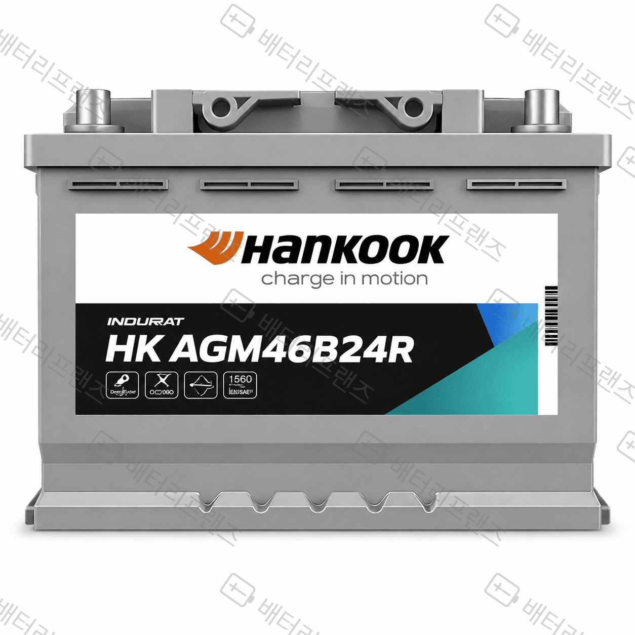 한국앤컴퍼니 HK AGM46B24R 자동차 배터리 차량용 자가교체 교체용
