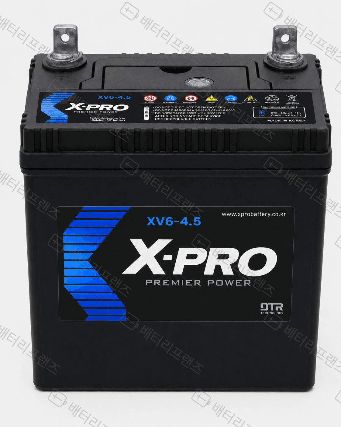 엑스프로 XV6-4.5 6V 4.5Ah 산업용 배터리 UPS 비상전원용