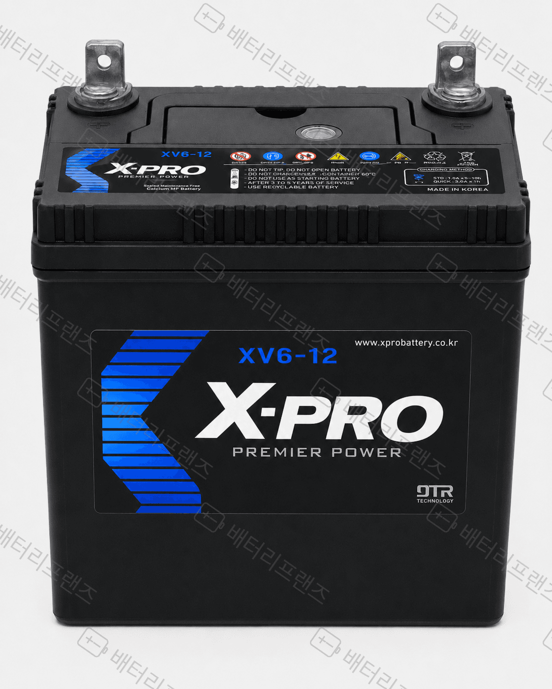 엑스프로 XV6-12 6V 12Ah 산업용 배터리 UPS 비상전원용