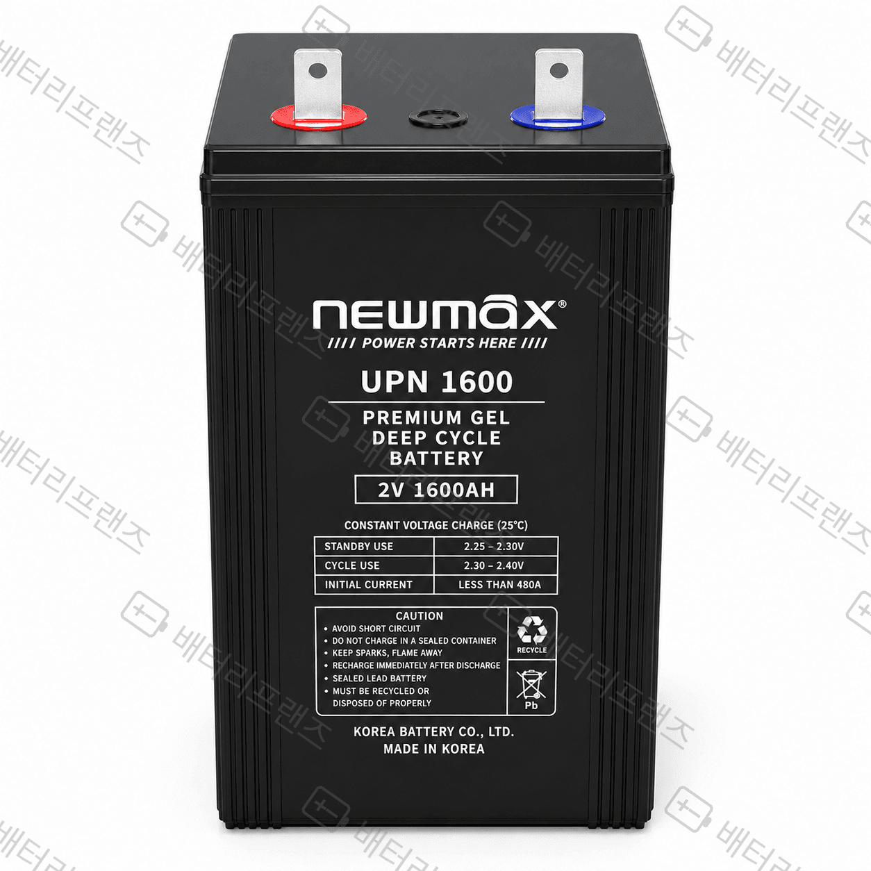대진전지 뉴맥스 UPN1600 2V 1600Ah 산업용 배터리 UPS 비상전원용
