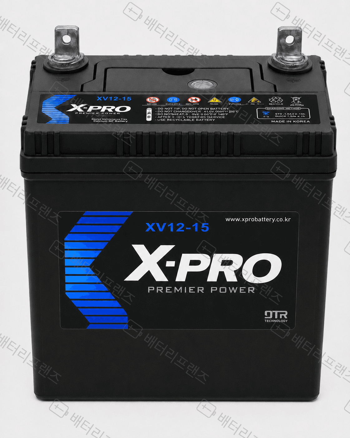 엑스프로 XV12-15 12V 15Ah 산업용 배터리 UPS 비상전원용