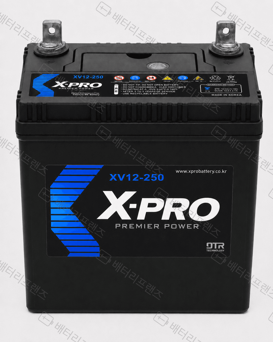 엑스프로 XV12-250 12V 260Ah 산업용 배터리 UPS 비상전원용