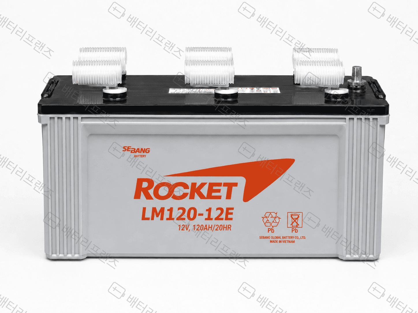 로케트 LM120-12 12V 120Ah 산업용 배터리 UPS 비상전원용