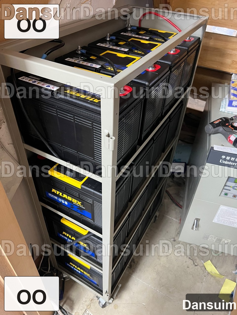 OO 현장 산업용 배터리 교체 사례 4 (ITX100_80EA_교체) | UPS 배터리 설치