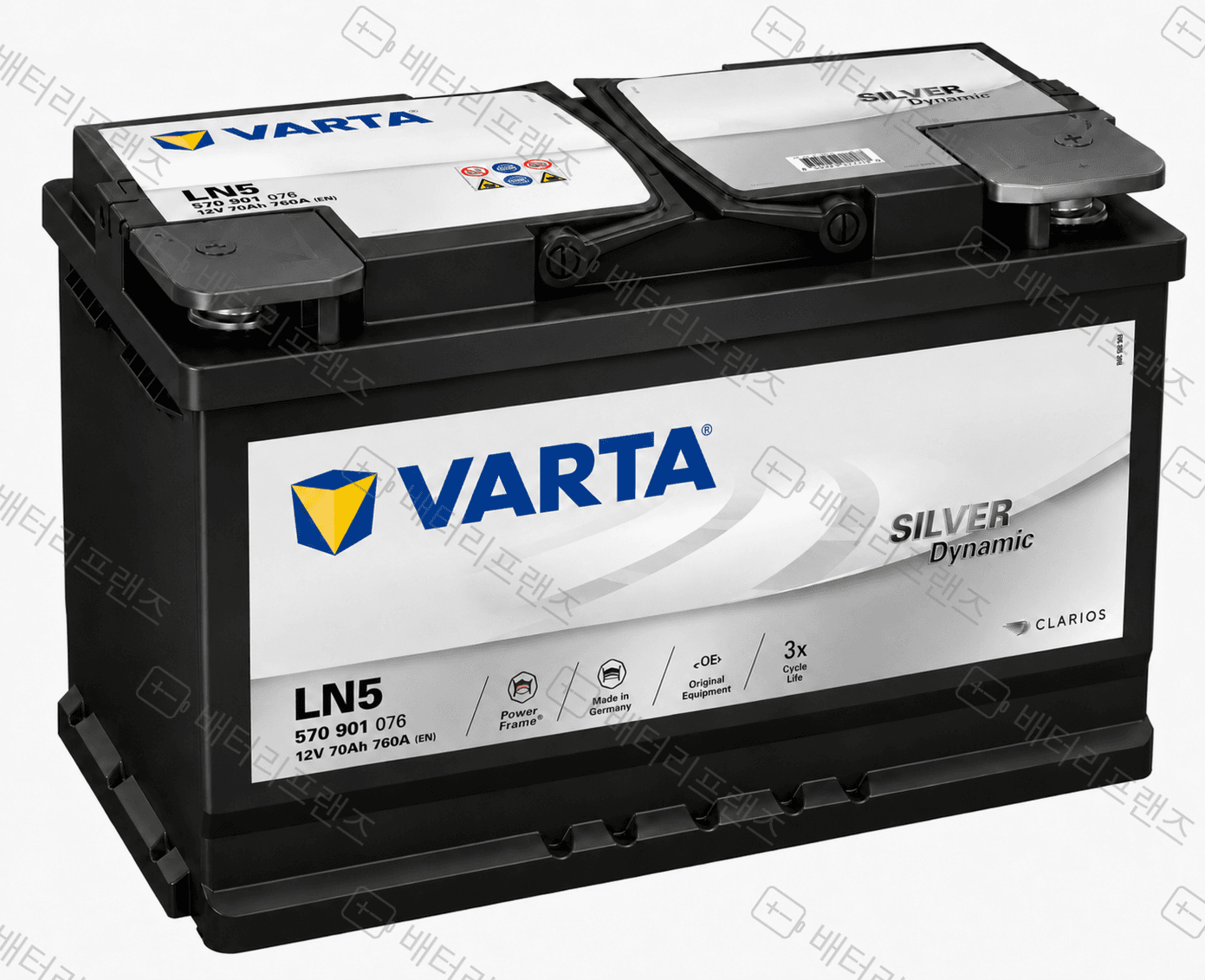 바르타 VARTA BLACK AGM LN5(AGM95) 자동차 배터리 차량용 자가교체 교체용